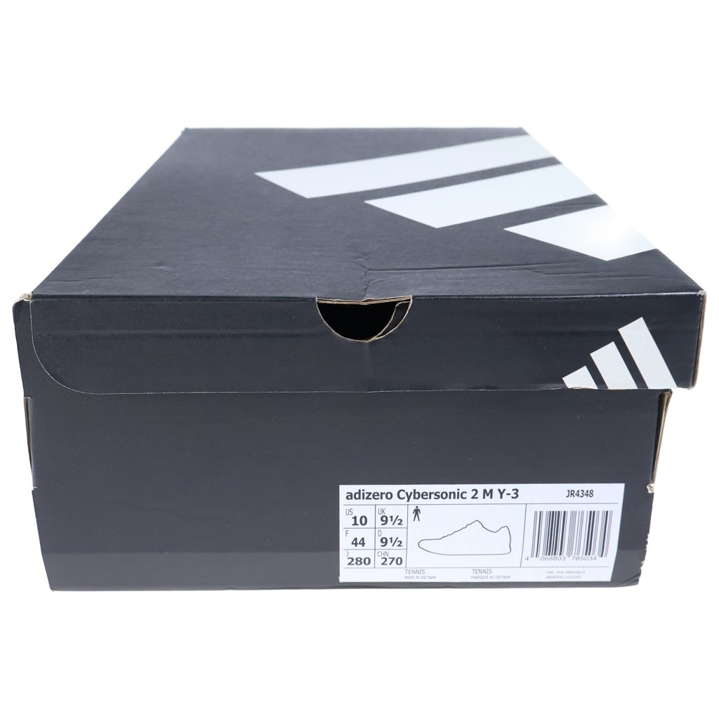 Y-3(ワイスリー) ADIZERO CYBERSONIC 2 TENNIS アディゼロ サイバーソニック ツー テニス ローカットスニーカー ブラック US10/28cm JR4348