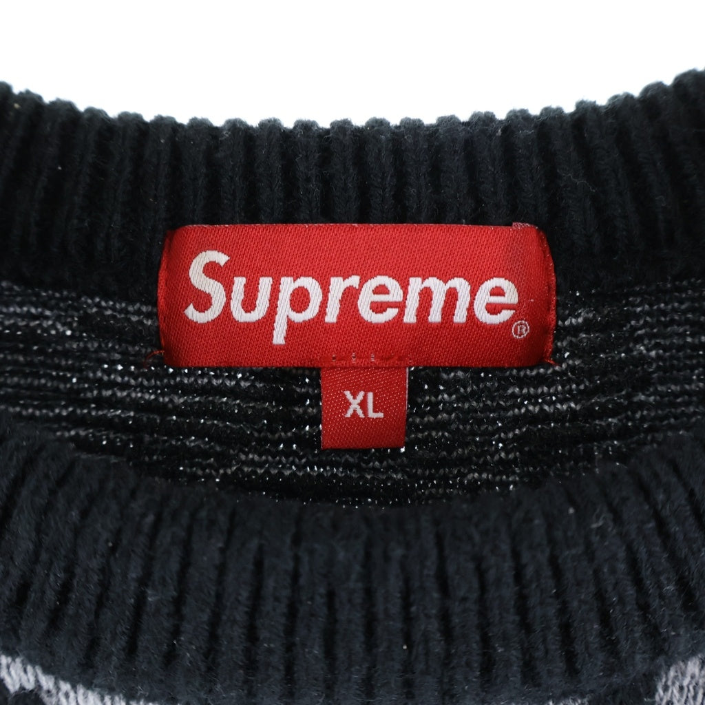 SUPREME(シュプリーム) 22AW Trebark Camo Sweater ツリーバーク カモ柄 クルーネック ニット セーター グレー