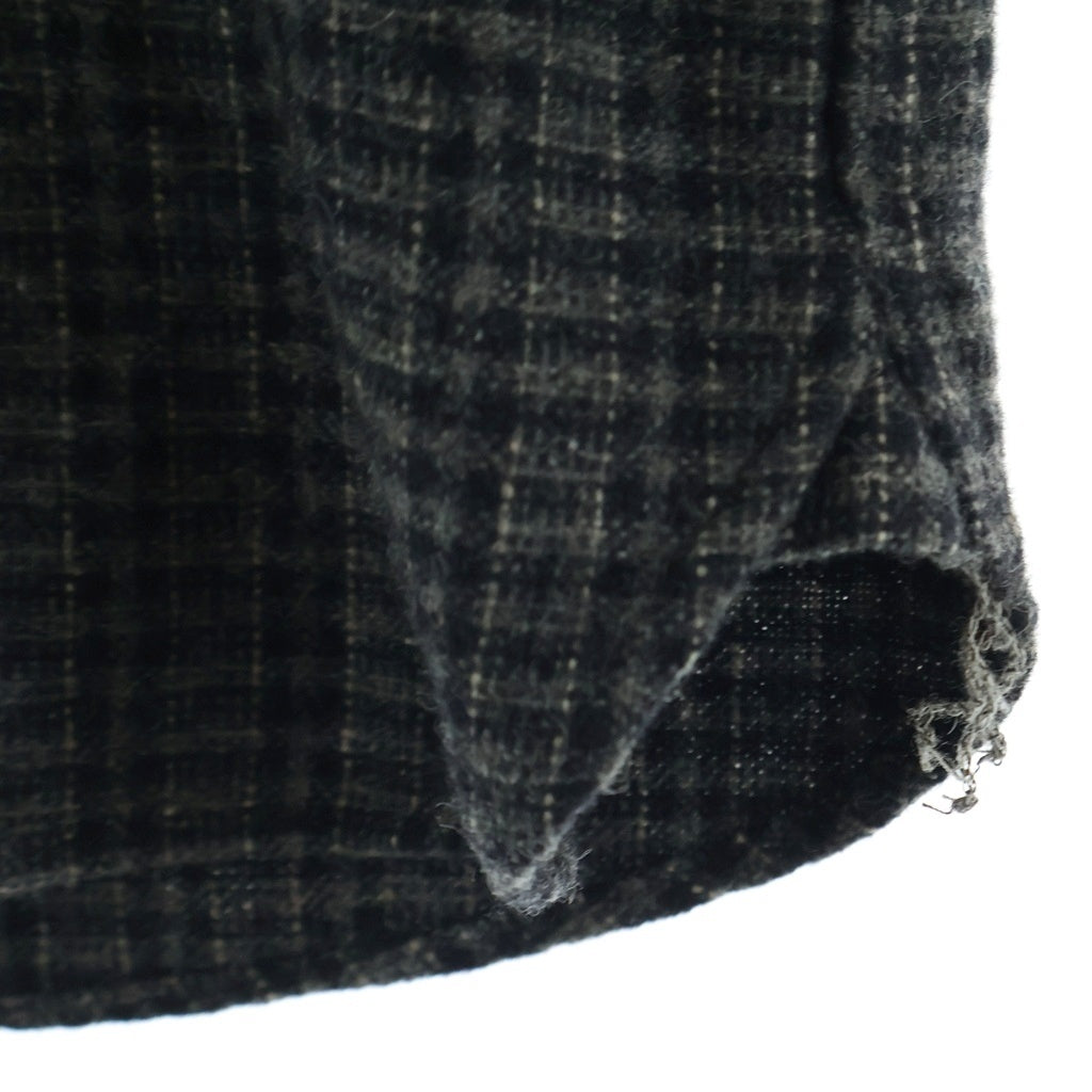 RRL(ダブルアールエル) 胸ポケットデザイン ツイード 長袖シャツ ブラウン