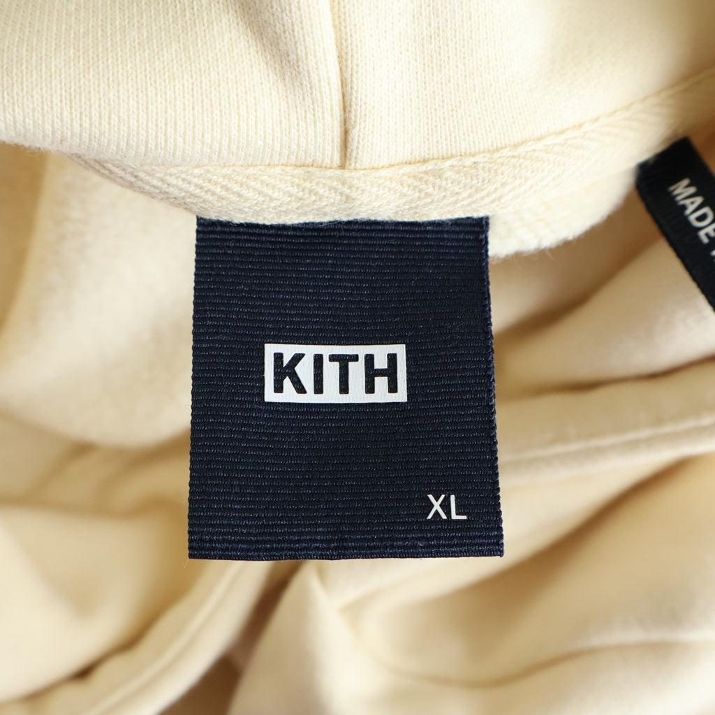 KITH(キス) CYBER MONDAY HOODIE BARLEY サイバー マンデー フーデッド スウェット パーカー ベージュ KHM030148
