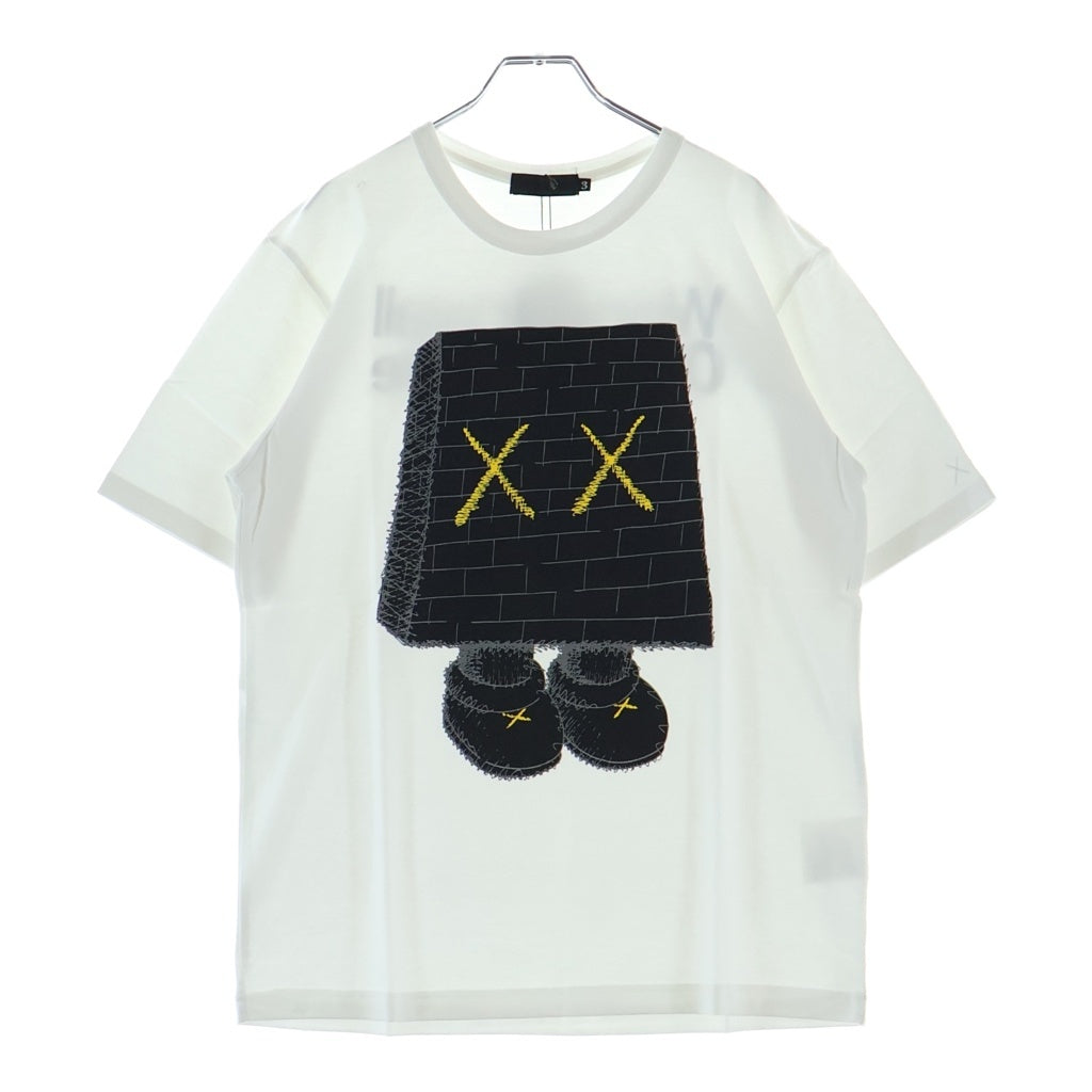 Original Fake(オリジナルフェイク) ×KAWS WONDERWALL カウズ ワンダーウォール クルーネック カットソー 半袖Tシャツ ホワイト