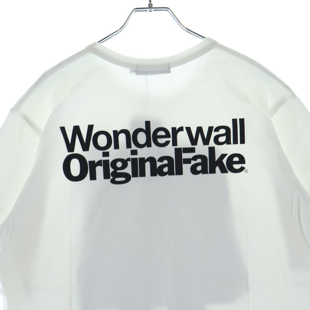 Original Fake(オリジナルフェイク) ×KAWS WONDERWALL カウズ ワンダーウォール クルーネック カットソー 半袖Tシャツ ホワイト