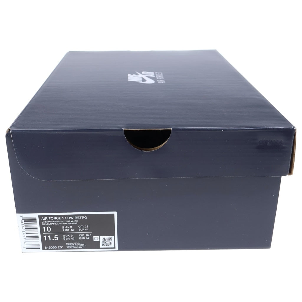 NIKE(ナイキ) AIR FORCE 1 LOW RETRO LINEN エアフォース1 レトロ リネン ローカットスニーカー ブラウン/ピンク US10/28cm 845053-201