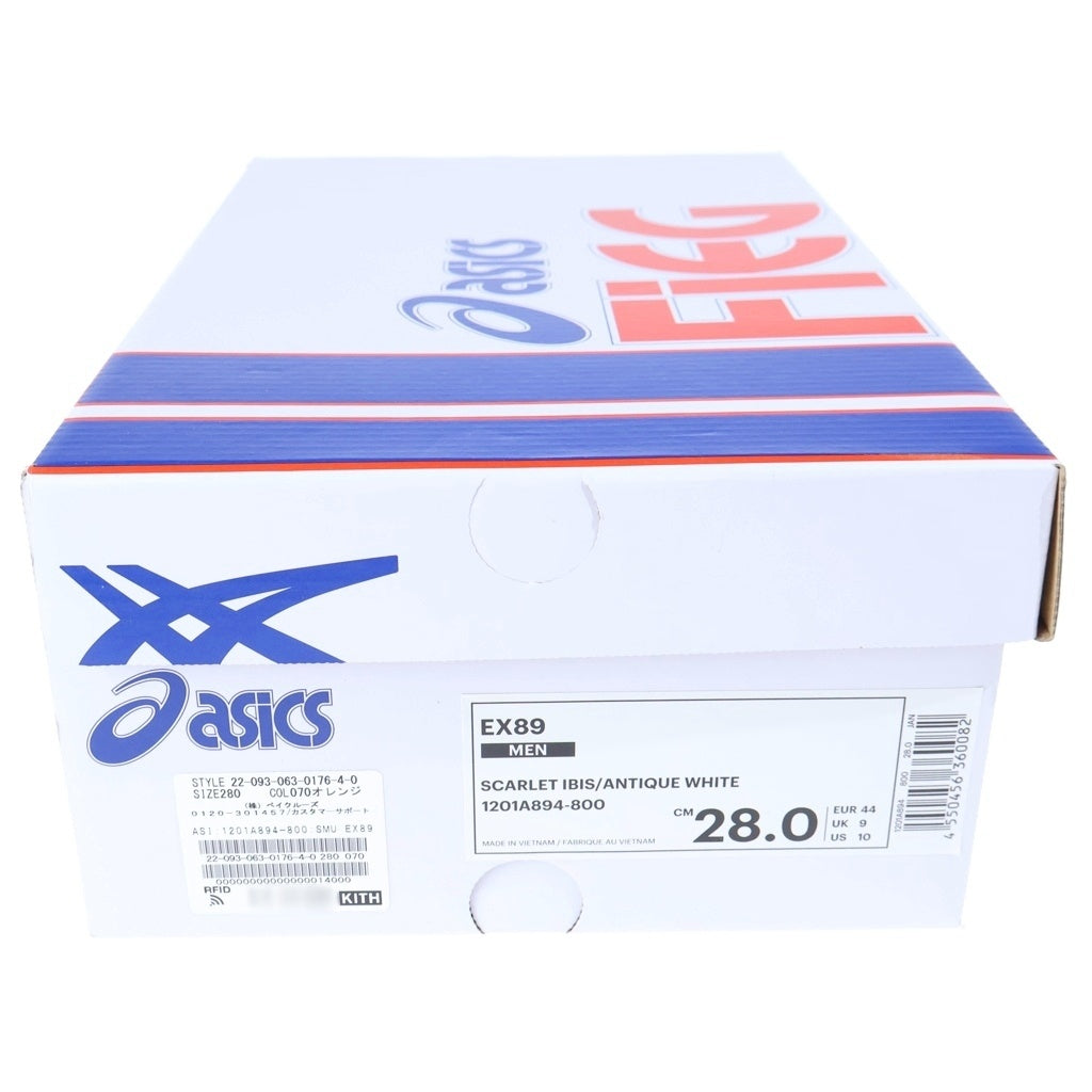 KITH(キス) ×ASICS EX89 アシックス ローカットスニーカー オレンジ US10/28cm 1201A894-800