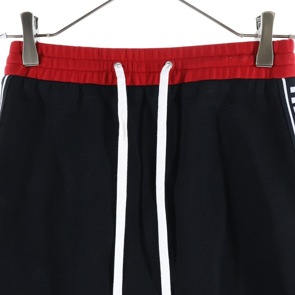 miumiu(ミュウミュウ) 18SS Side Logo Label Sweat Mini Skirt サイドロゴラベル スウェットミニスカート ブラック/レッド MJD153 1TNK レディース