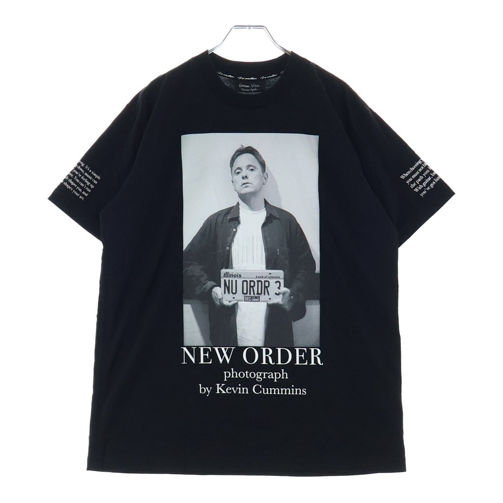 NUMBER (N)INE(ナンバーナイン) NEW ORDER ニューオーダー フォトグラフィックデザイン クルーネック カットソー 半袖Tシャツ ブラック