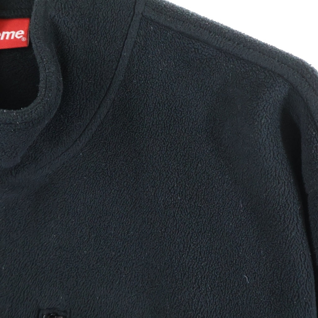 SUPREME(シュプリーム) 22AW Polartec Zip Jacket ポーラテック ロゴデザイン ジップアップ フリースジャケット ブラック