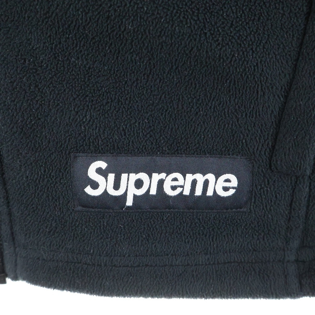SUPREME(シュプリーム) 22AW Polartec Zip Jacket ポーラテック ロゴデザイン ジップアップ フリースジャケット ブラック