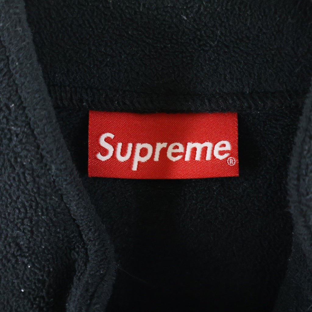 SUPREME(シュプリーム) 22AW Polartec Zip Jacket ポーラテック ロゴデザイン ジップアップ フリースジャケット ブラック