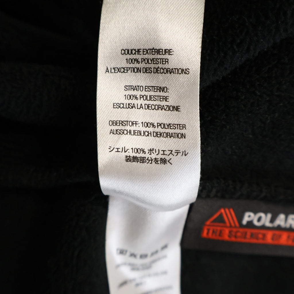 SUPREME(シュプリーム) 22AW Polartec Zip Jacket ポーラテック ロゴデザイン ジップアップ フリースジャケット ブラック
