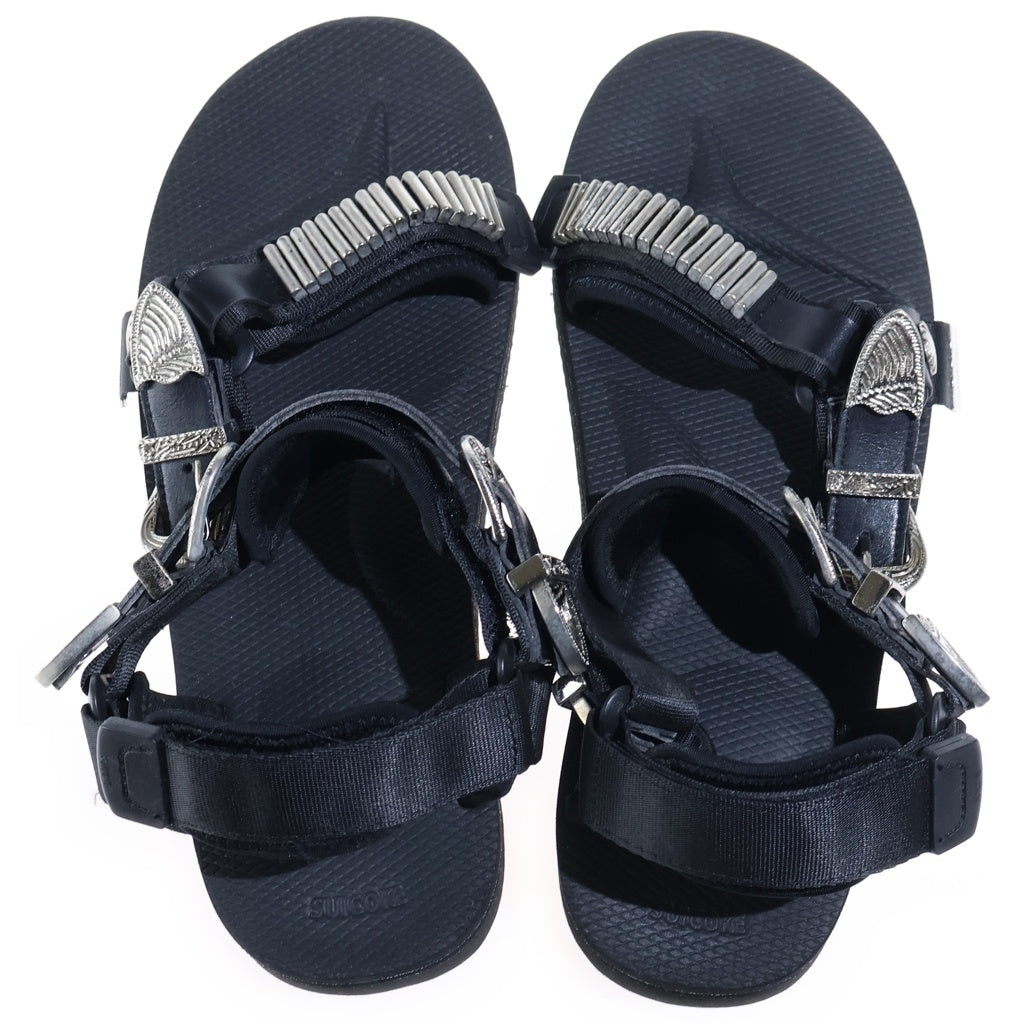 TOGA(トーガ) ×SUICOKE スイコスイ スポーツサンダル ブラック/シルバー OG-022-2TOG2