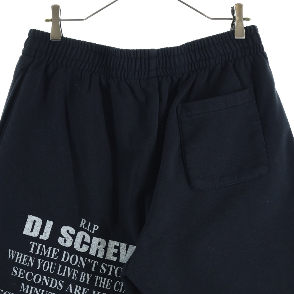 SUPREME(シュプリーム) 26AW ×DJ SCREW Sweat Shorts ディージェー スクリュー プリントデザイン スウェット ハーフパンツ ブラック