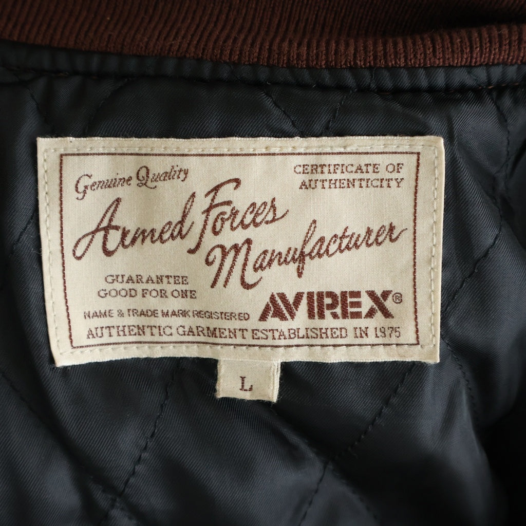 AVIREX(アヴィレックス) COW TANKERS JACKET カウ タンカースジャケット アウター ブラウン 6181047
