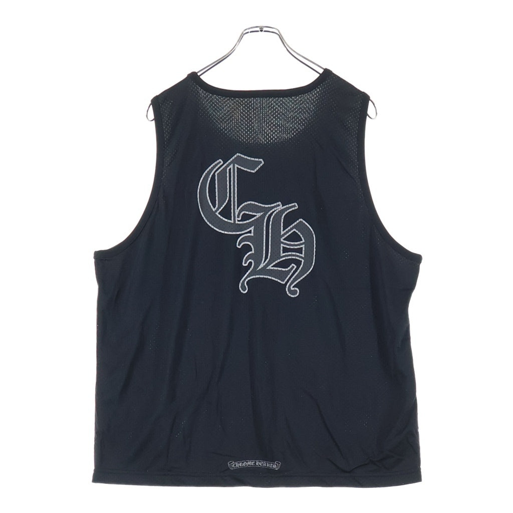 CHROME HEARTS(クロムハーツ) MESH WARM UP JERSEY リバーシブルCHロゴプリントメッシュタンクトップ ブラック