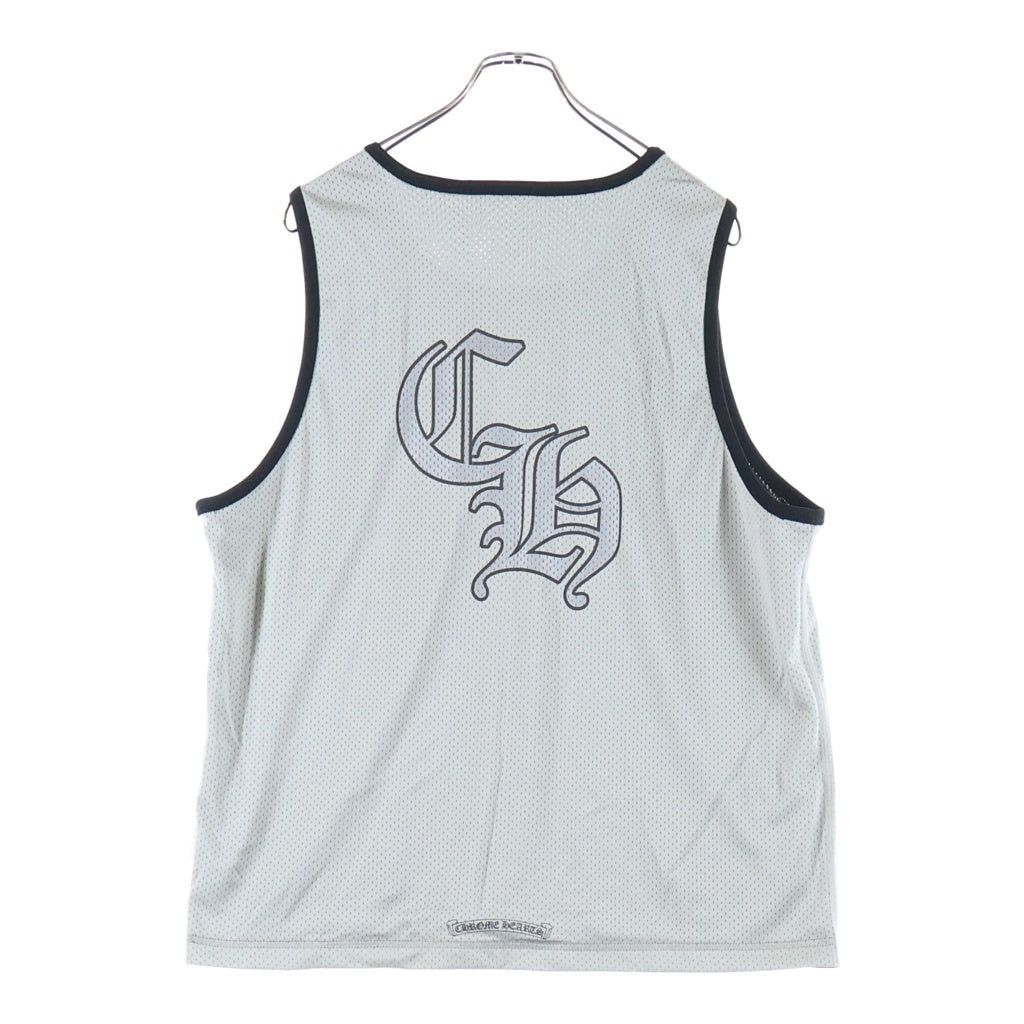 CHROME HEARTS(クロムハーツ) MESH WARM UP JERSEY リバーシブルCHロゴプリントメッシュタンクトップ ブラック