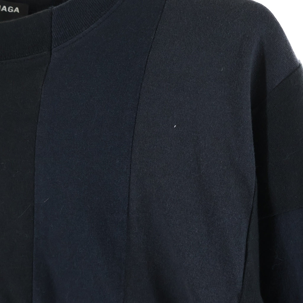BALENCIAGA(バレンシアガ) 青山限定 再構築長袖Tシャツ カットソー ブラック 661604