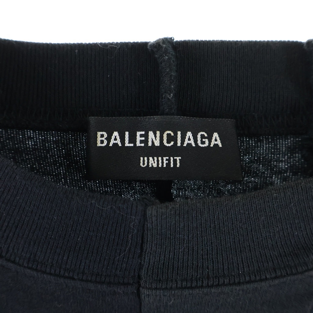 BALENCIAGA(バレンシアガ) 青山限定 再構築長袖Tシャツ カットソー ブラック 661604