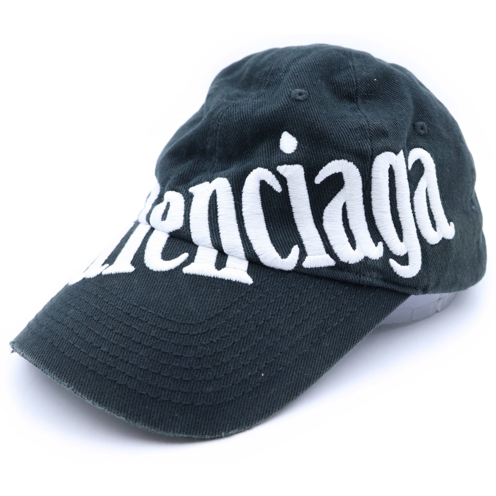 BALENCIAGA(バレンシアガ) 22SS ダイアゴナル ロゴ ベースボールキャップ 帽子 ブラック 680738