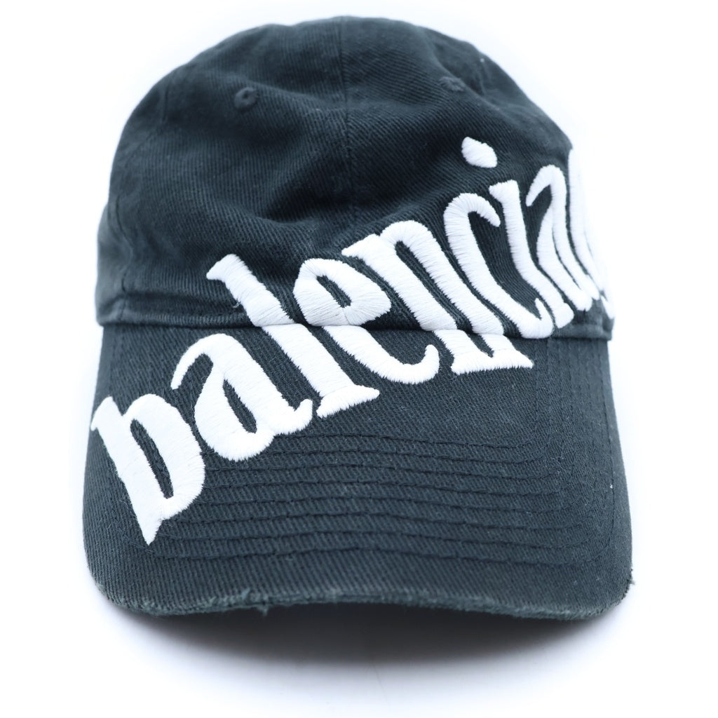 BALENCIAGA(バレンシアガ) 22SS ダイアゴナル ロゴ ベースボールキャップ 帽子 ブラック 680738