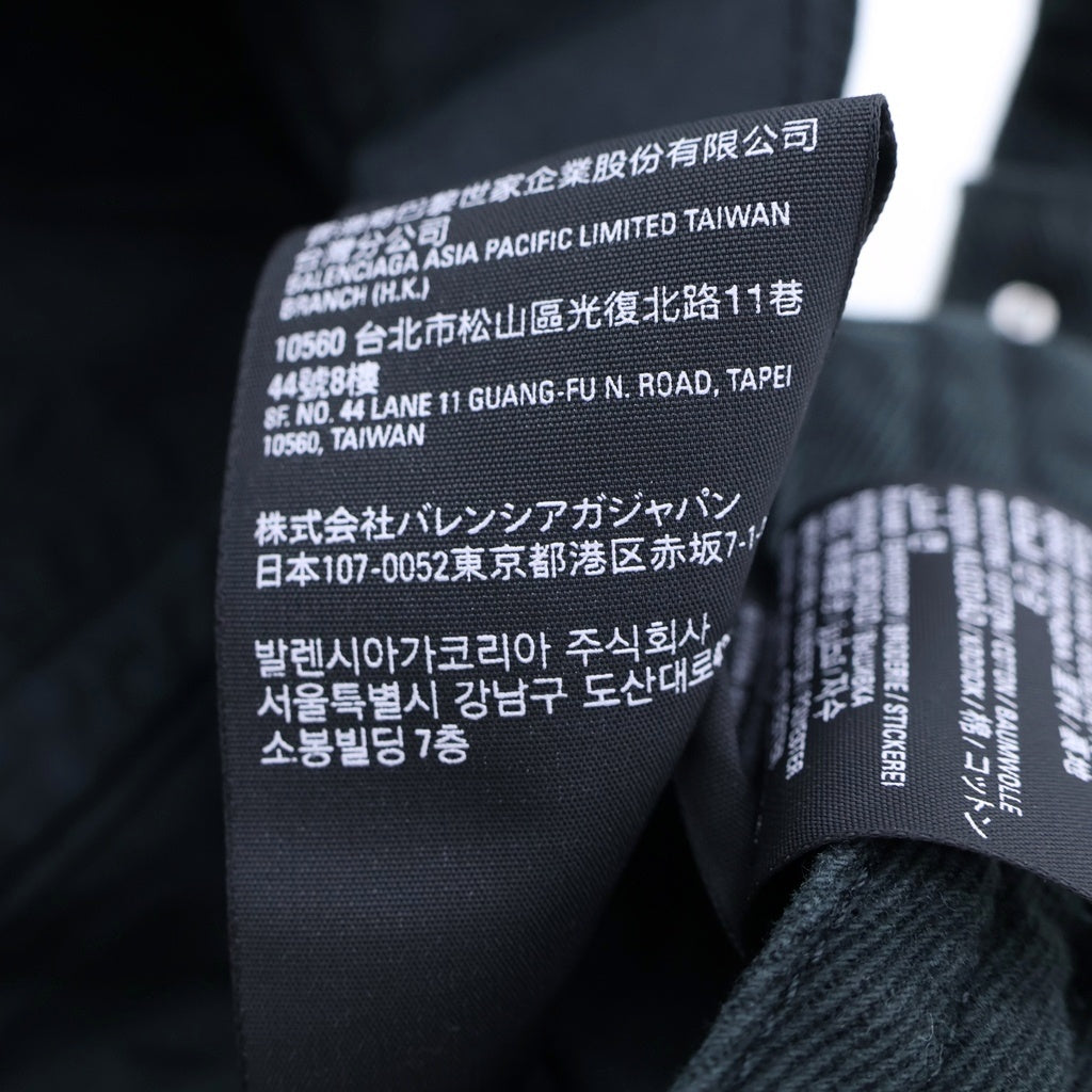 BALENCIAGA(バレンシアガ) 22SS ダイアゴナル ロゴ ベースボールキャップ 帽子 ブラック 680738