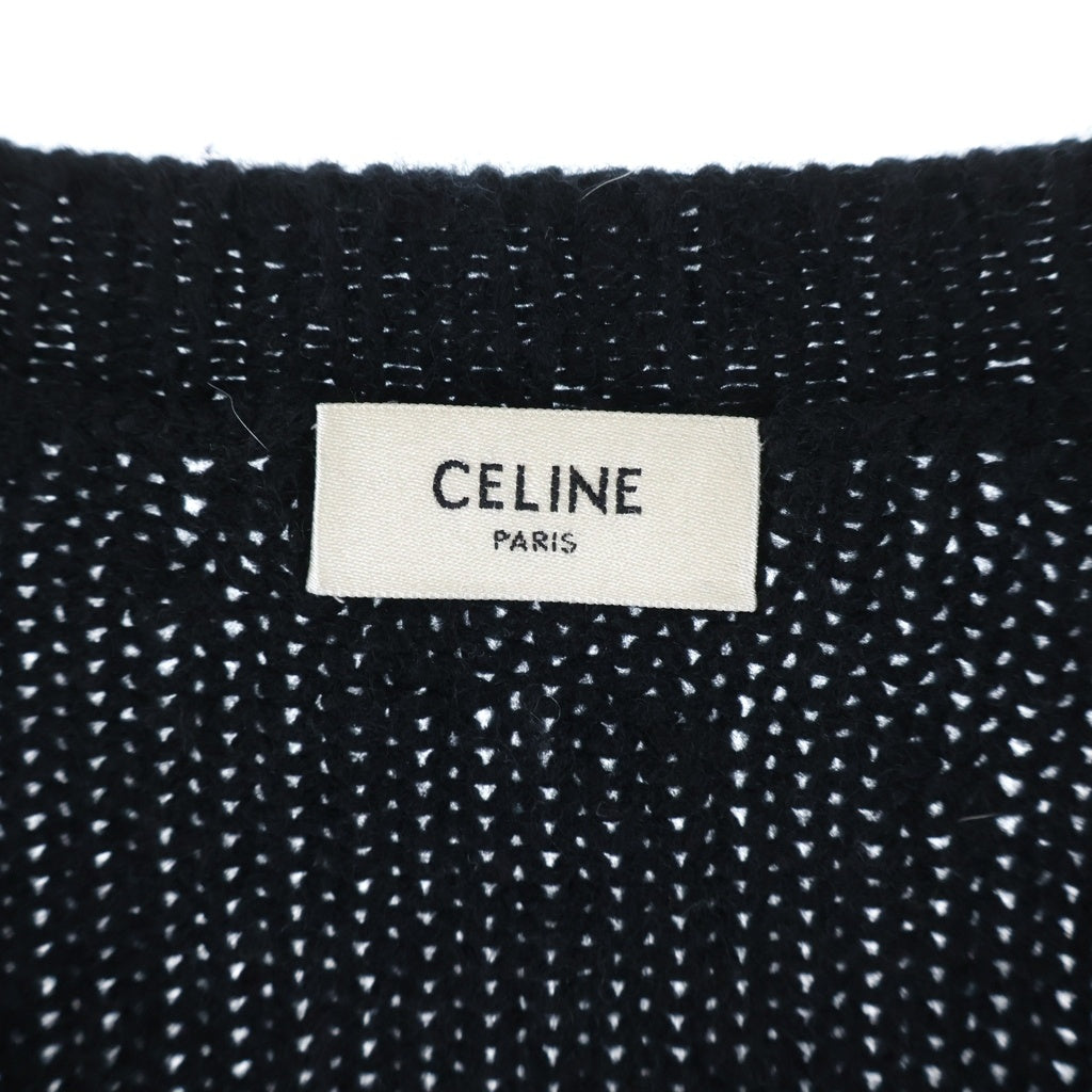 CELINE(セリーヌ) THE DANCING KID Loose Crew Neck Knit ザ ダンシングキット カシミヤニット セーター ブラック 2A04L714M