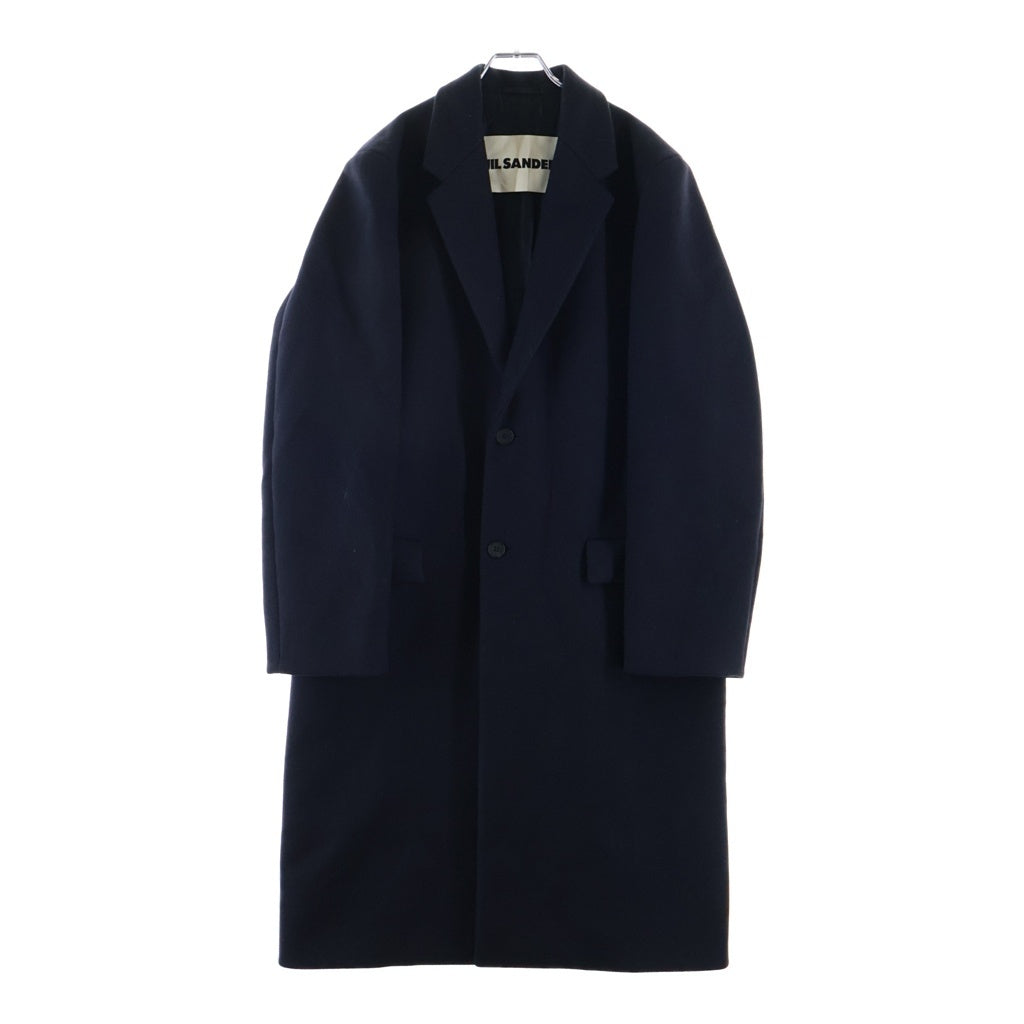 JIL SANDER(ジルサンダー) 20AW ウール チェスターコート ロングコート ネイビー JK JM ZB 7101