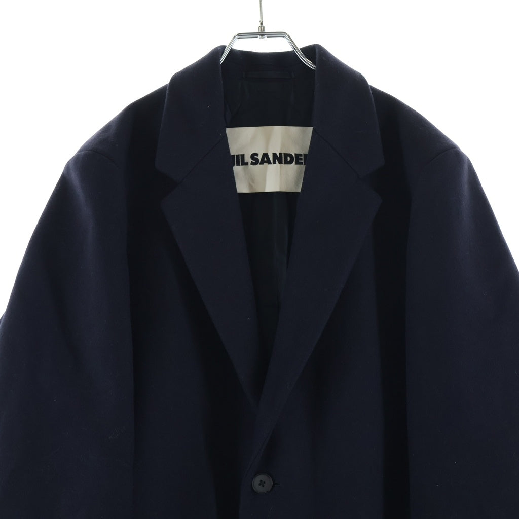 JIL SANDER(ジルサンダー) 20AW ウール チェスターコート ロングコート ネイビー JK JM ZB 7101