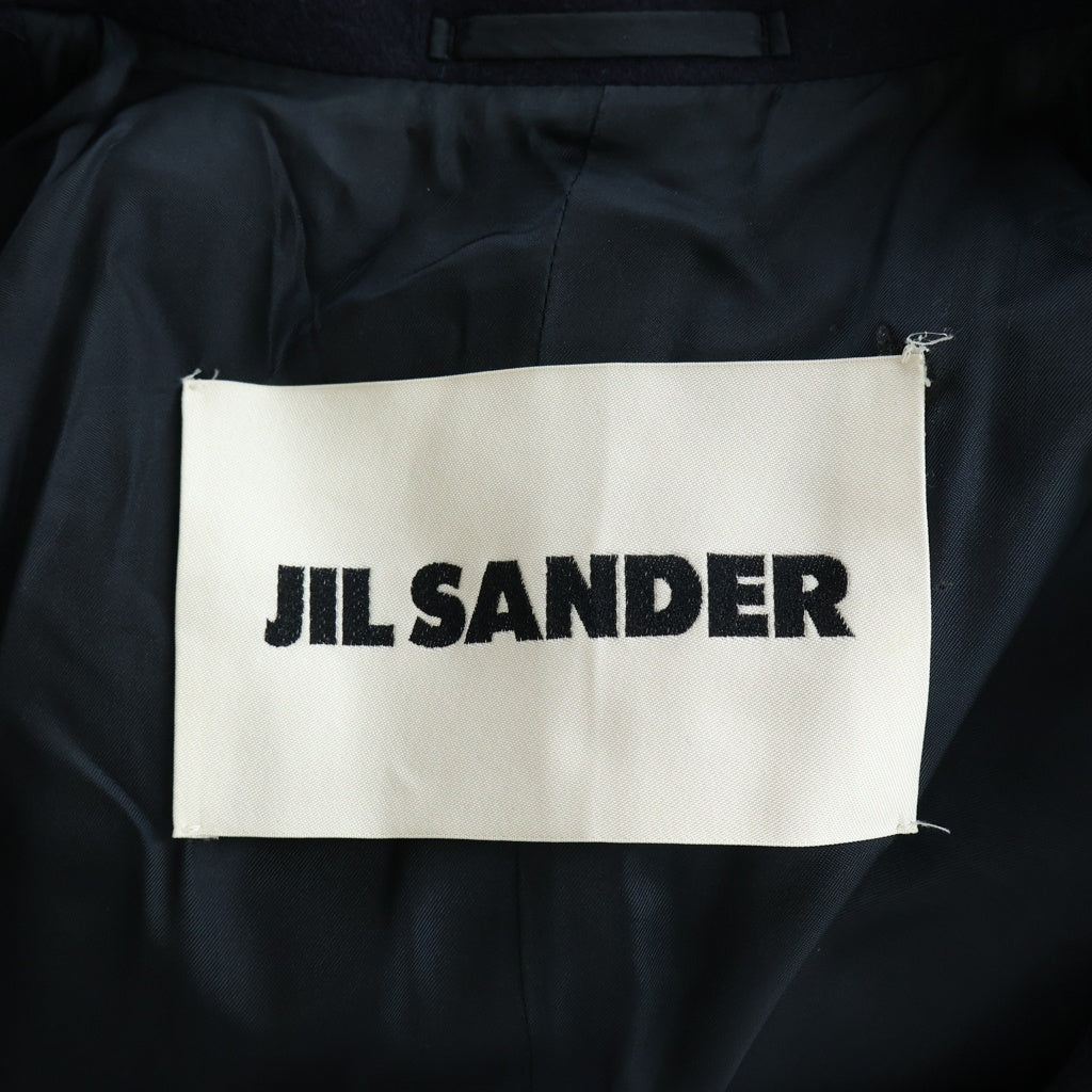 JIL SANDER(ジルサンダー) 20AW ウール チェスターコート ロングコート ネイビー JK JM ZB 7101