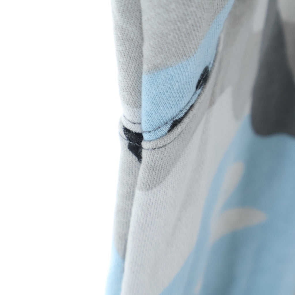 A BATHING APE(アベイシングエイプ) カモフラ総柄 プルオーバーパーカー フーディー グレー AAPSWM3781XAG