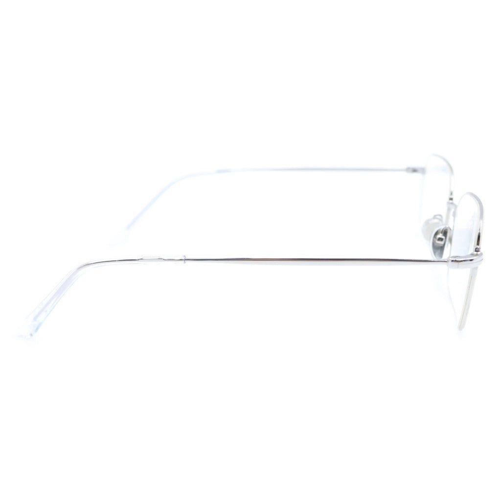 BALENCIAGA(バレンシアガ) Invisible Rectangle メタルフレーム スクエア アイウェア 眼鏡 シルバー BB0316S