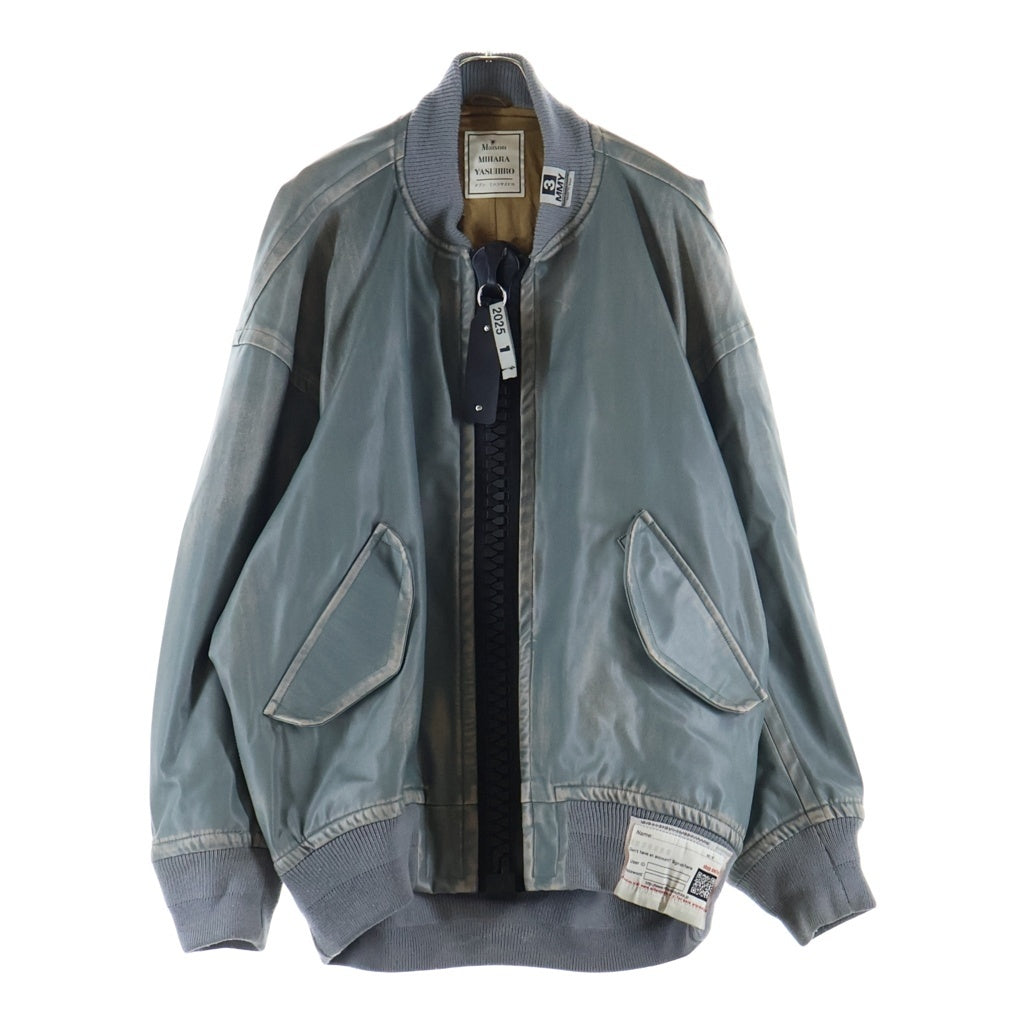 MIHARA YASUHIRO(ミハラヤスヒロ) Amateur Sewn Like Big Zip Jacket アマチュア ソウン ライク ビッグ ジップ ジャケット グレー A14BL071