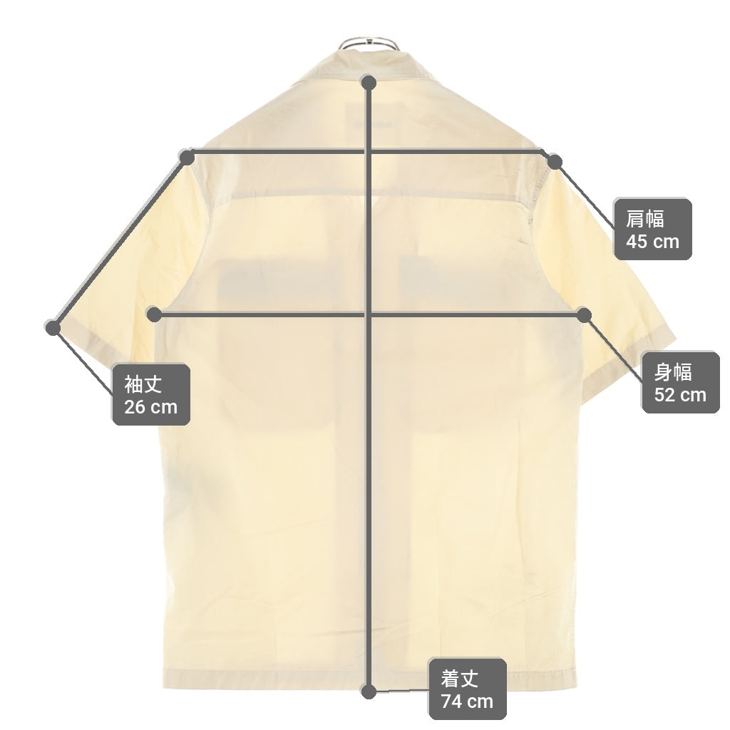 JIL SANDER(ジルサンダー) 24SS ポケット ポプリン半袖シャツ ベージュ J22DL0194