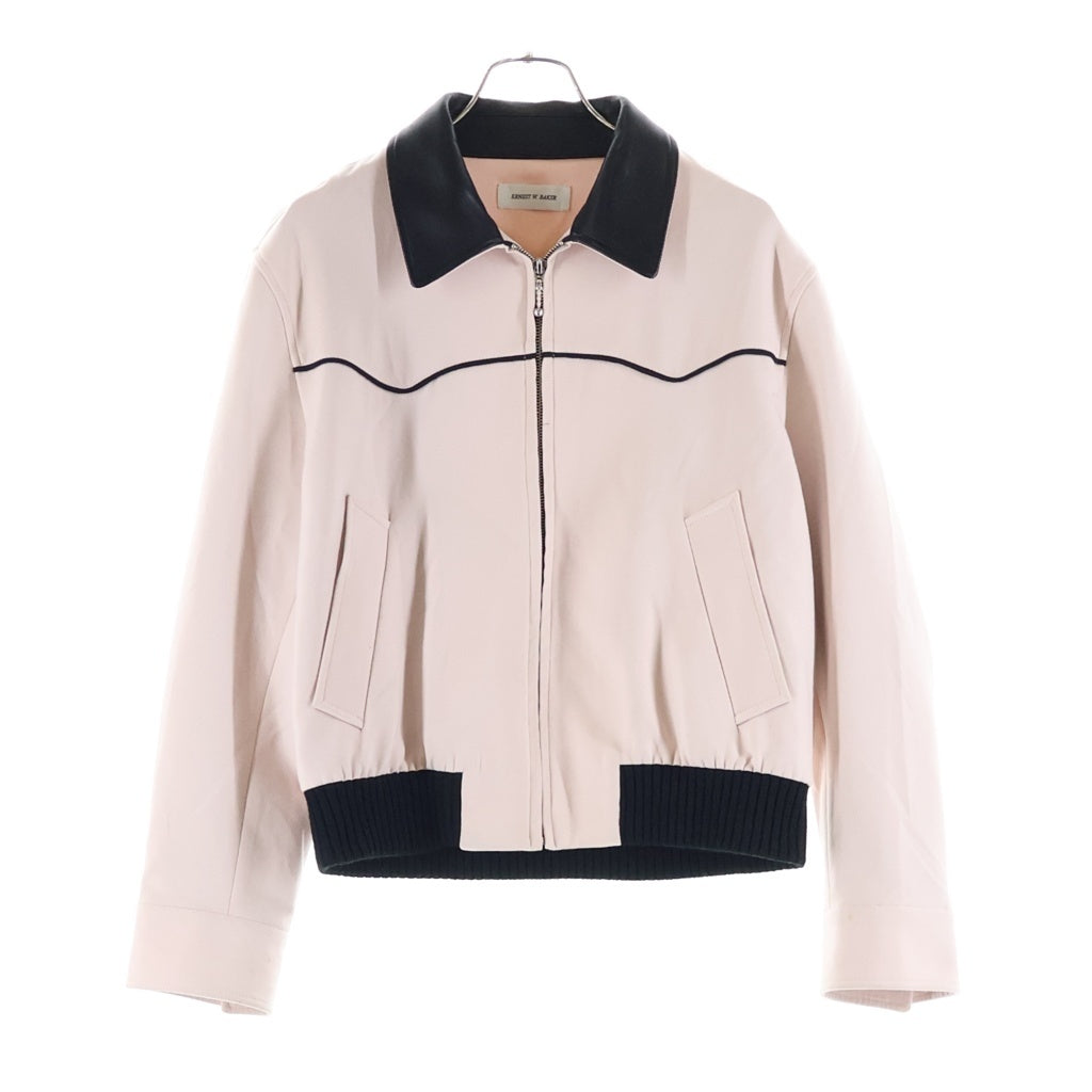 ERNEST W. BAKER(アーネストダブルベイカー) Western Harrington Jacket ウエスタン ハリントンジャケット ピンク A13HD542