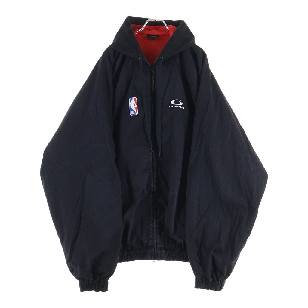 BALENCIAGA(バレンシアガ) ×NBA ワッペン デニムブルゾン ジャケット ブラック 863830 TQW54