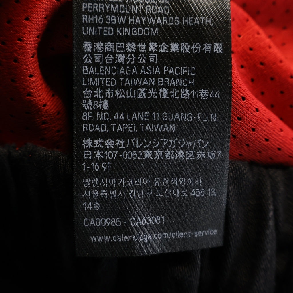 BALENCIAGA(バレンシアガ) ×NBA ワッペン デニムブルゾン ジャケット ブラック 863830 TQW54