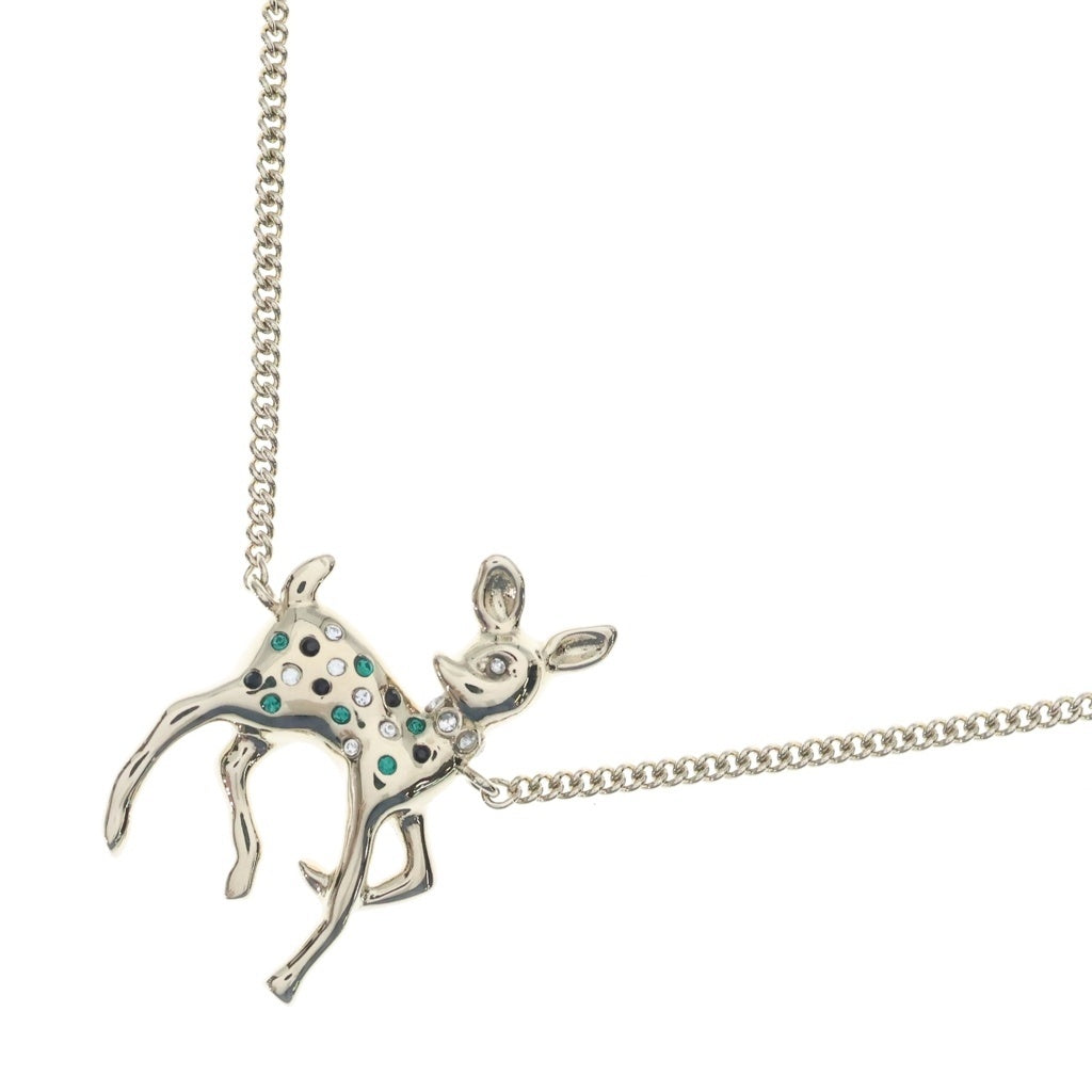 CHANEL(シャネル) Bambi-motif CC logo necklace バンビモチーフココマークネックレス ゴールド G26C レディース