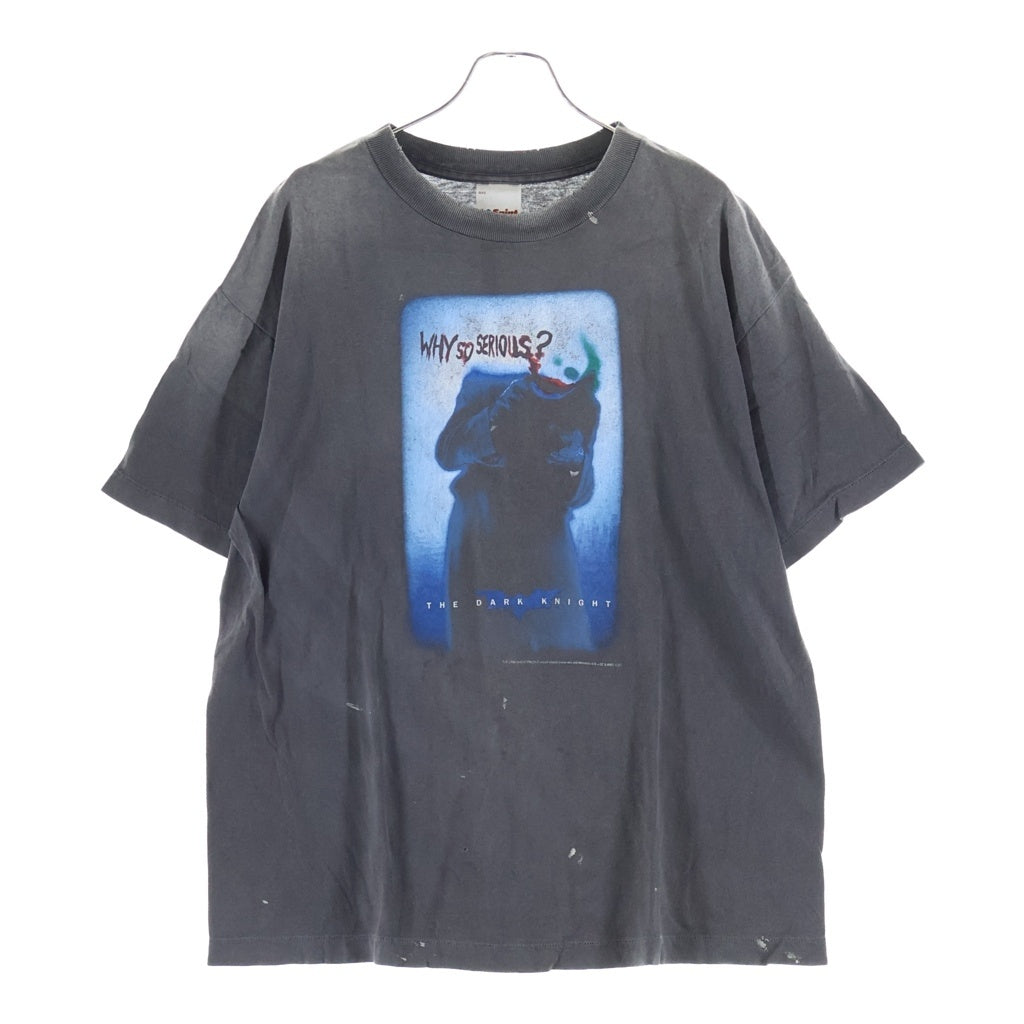 SAINT MICHAEL(セントマイケル) 25SS LIP BTM SS TEE リップ ロゴデザイン クルーネック カットソー 半袖Tシャツ ブラック SM-HR8-0000-C55