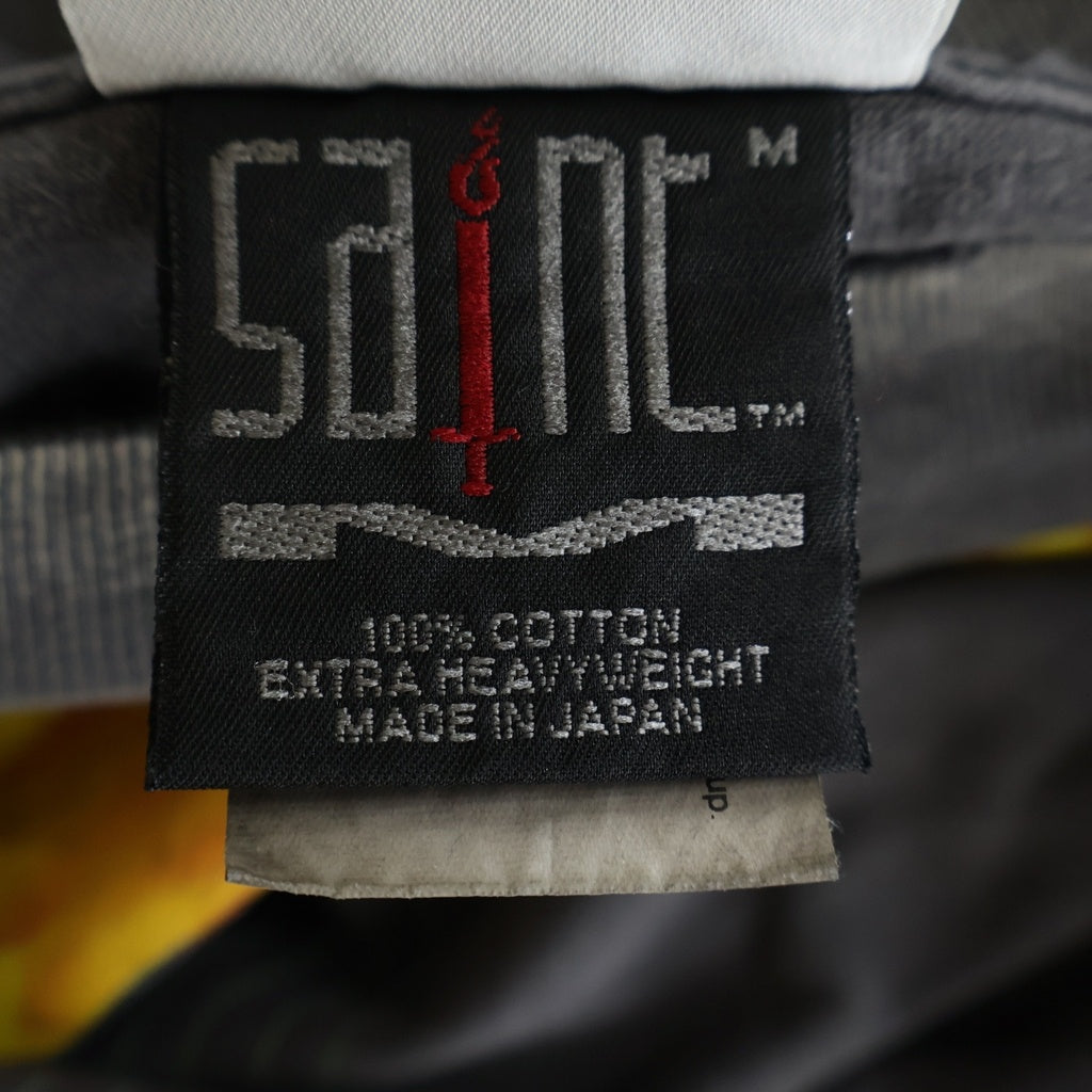 SAINT MICHAEL(セントマイケル) 26SS AEROSMITH AS SS T-SHIRT エアロスミス ロゴデザイン クルーネック カットソー 半袖Tシャツ ブラック SM-MK8-0000-C25