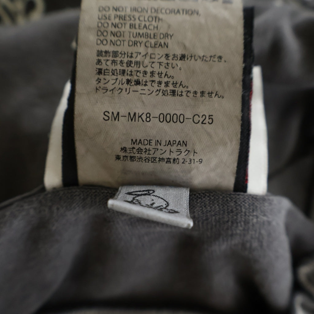 SAINT MICHAEL(セントマイケル) 26SS AEROSMITH AS SS T-SHIRT エアロスミス ロゴデザイン クルーネック カットソー 半袖Tシャツ ブラック SM-MK8-0000-C25