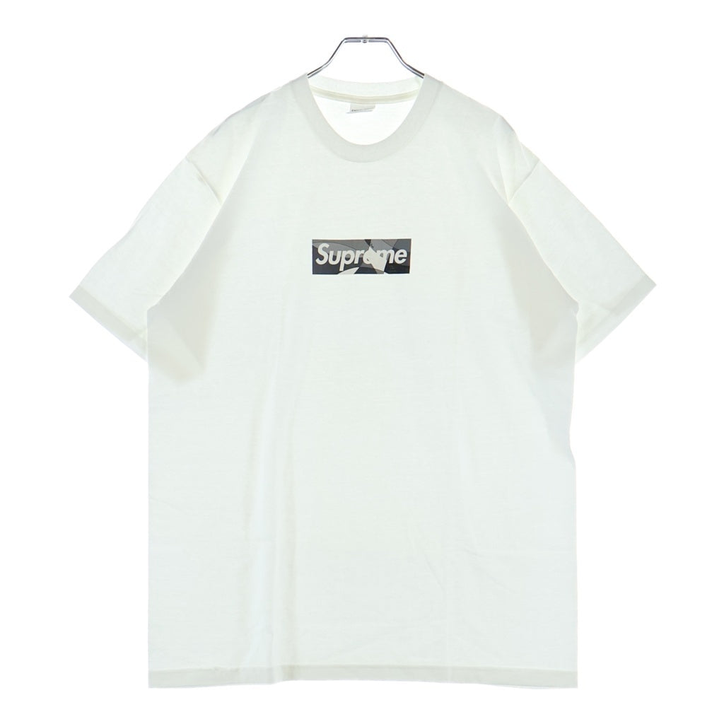 SUPREME(シュプリーム) 21SS ×Emilio Pucci Box Logo Tee エミリオプッチ ボックスロゴ フロントプリント 半袖Tシャツ カットソー ホワイト