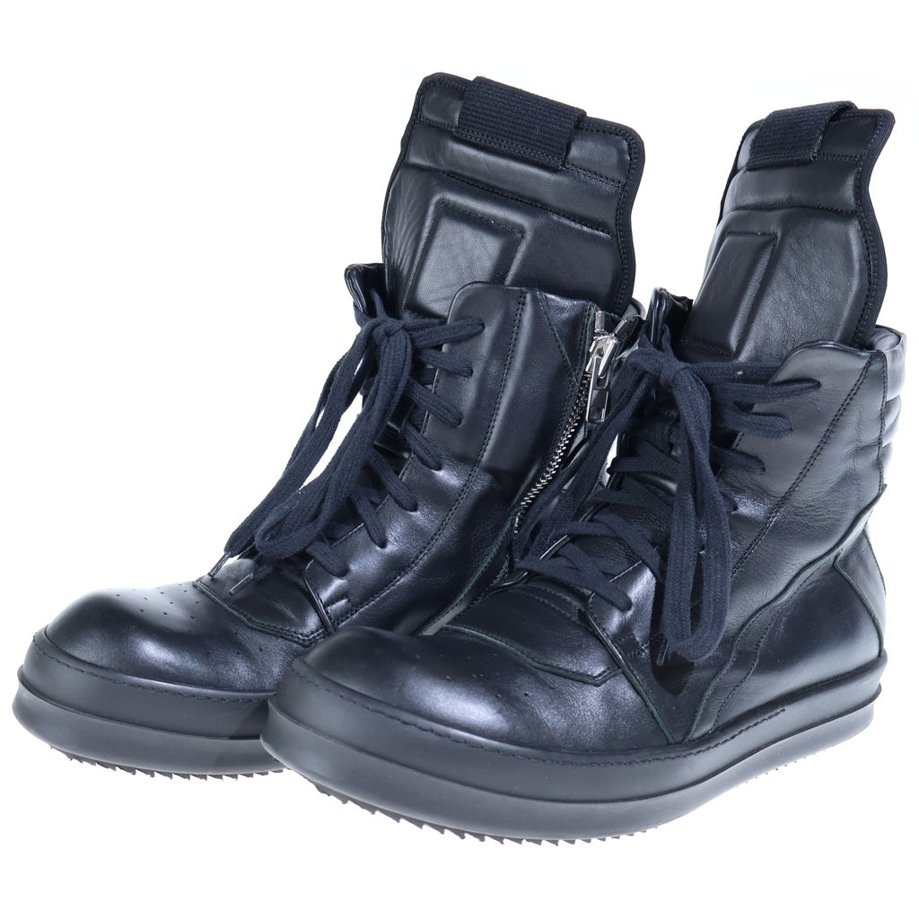 Rick Owens(リックオウエンス) 25SS GEOBASKET ジオバスケット ハイカットスニーカー ブラック RU15S4894
