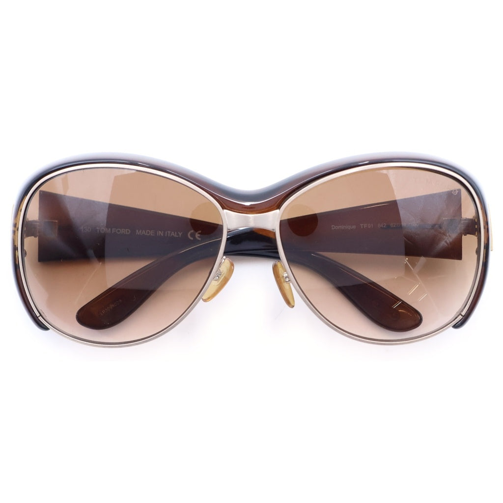TOM FORD(トムフォード) DOMINIQUE ドミニーク ティアドロップ サングラス メガネ ブラウン TF91 レディース