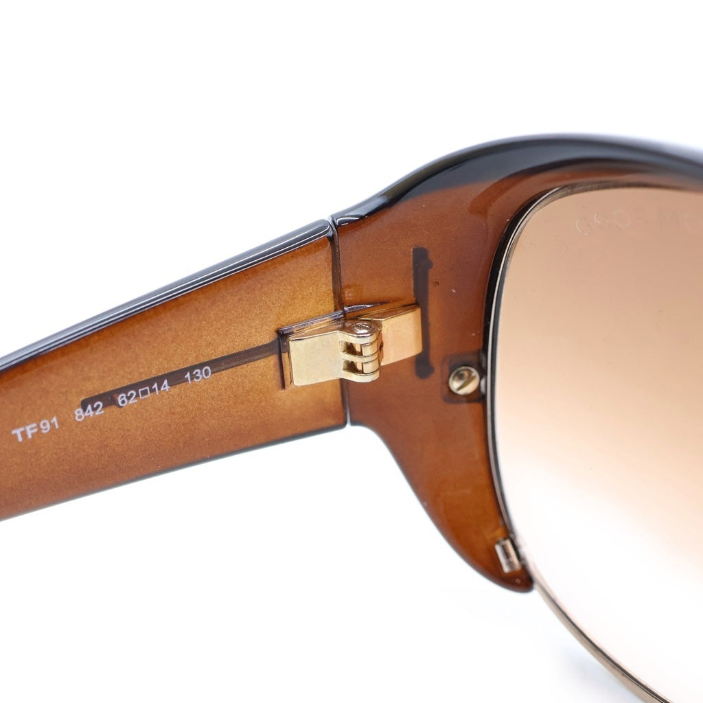 TOM FORD(トムフォード) DOMINIQUE ドミニーク ティアドロップ サングラス メガネ ブラウン TF91 レディース