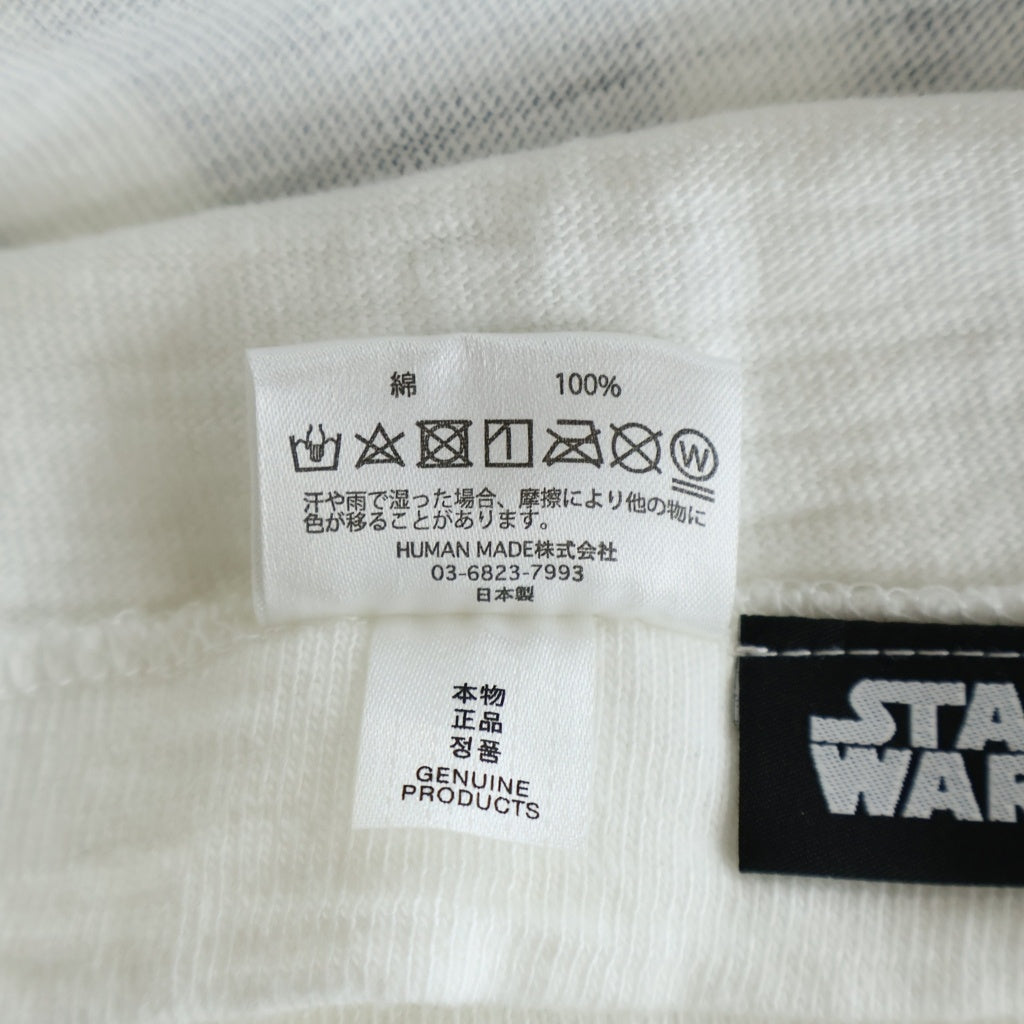 HUMAN MADE(ヒューマンメイド) 24SS × STARWARS GRAPHIC T-SHIRT スターウォーズ グラフィック クルーネック カットソー 半袖Tシャツ ホワイト XX27TE020