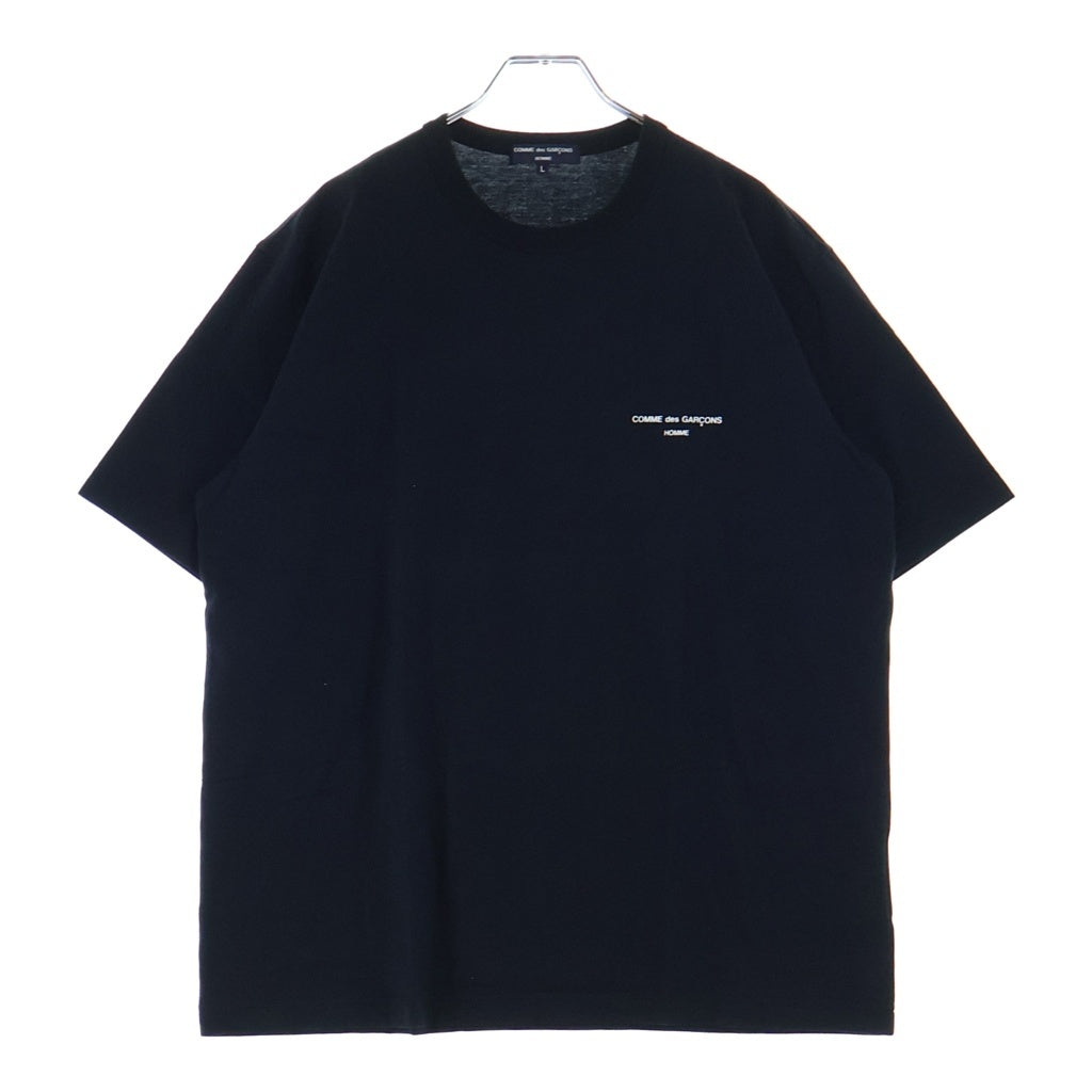 COMME des GARCONS(コムデギャルソン) AD2022 ロゴデザイン クルーネック カットソー 半袖Tシャツ ブラック HK-T009