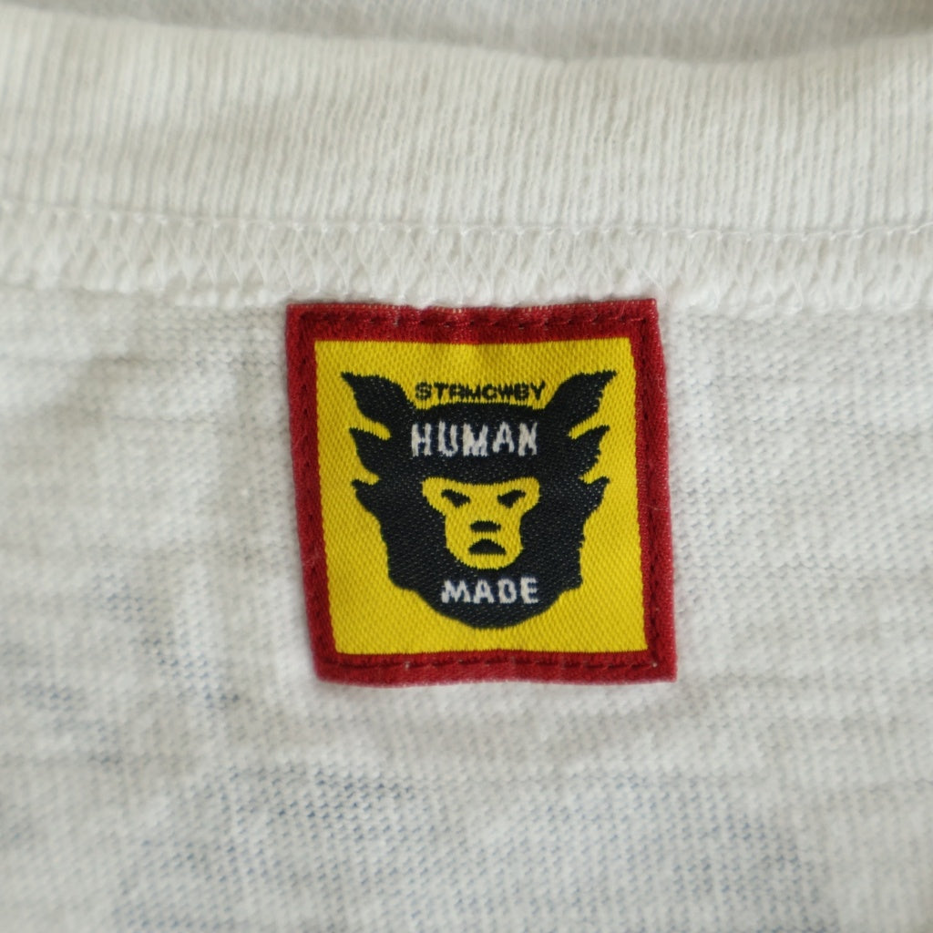HUMAN MADE(ヒューマンメイド) ×STARWARS スターウォーズ ロゴデザイン クルーネック カットソー 半袖Tシャツ ホワイト
