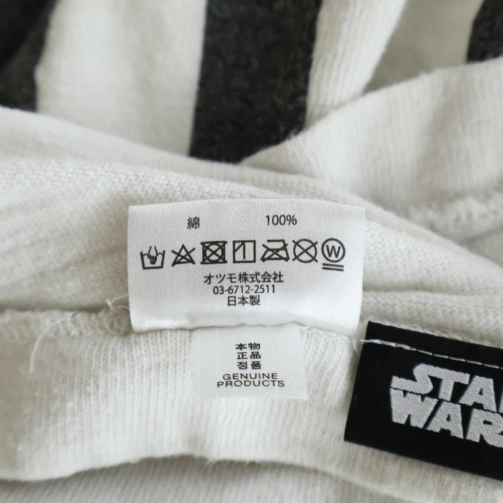 HUMAN MADE(ヒューマンメイド) ×STARWARS スターウォーズ ロゴデザイン クルーネック カットソー 半袖Tシャツ ホワイト