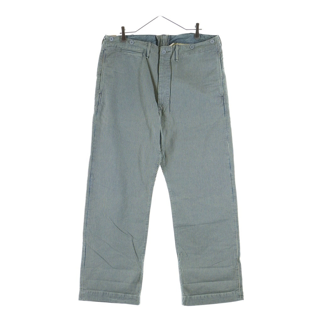 RRL(ダブルアールエル) ストライプ柄 フィールド チノパンツ ブルー 1519-01-29-A-3