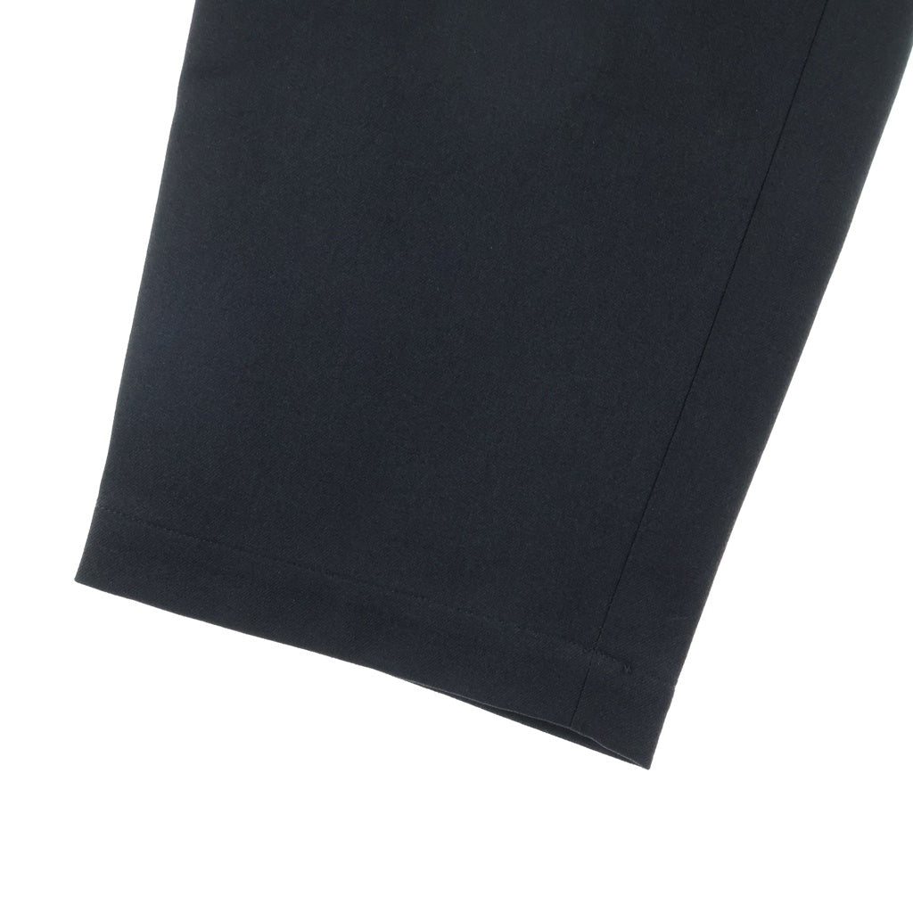 WTAPS(ダブルタップス) 23SS CREASE DL TROUSERS クレースド ジップアップ トラウザーズ スラックス パンツ ブラック 231TQDT-PTM01