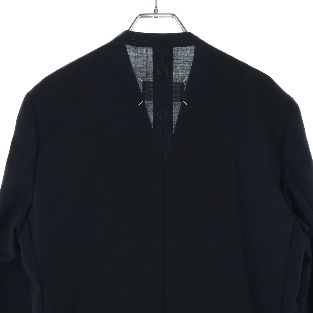 Maison Margiela(メゾンマルジェラ) 18SS NO COLLAR JACKET ノーカラー テーラードジャケット ブラック S50BN0336